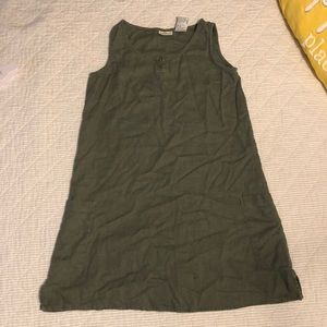 White Stag Grey Relaxed-Fit Linen Dress